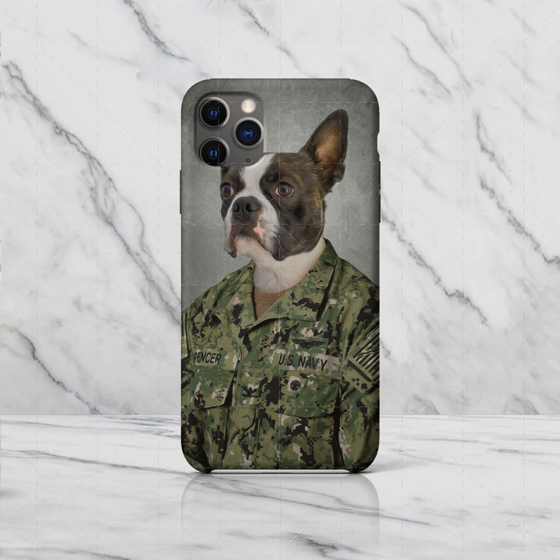 US Navy Working Uniform Type I - Custom Pet Phone Case