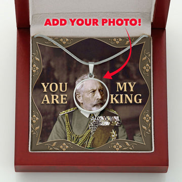 Wilhelm II Customized Photo Circle Pendant with POD Message Card