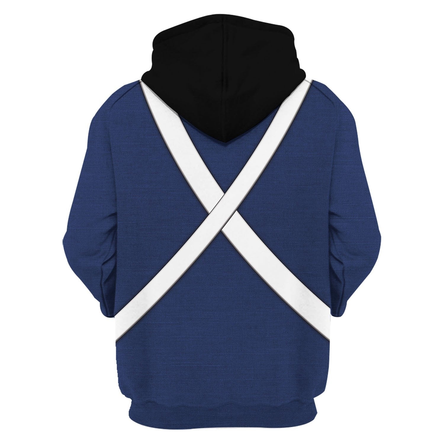 Patriot Soldier in American Revolution Fleece Zip Hoodie