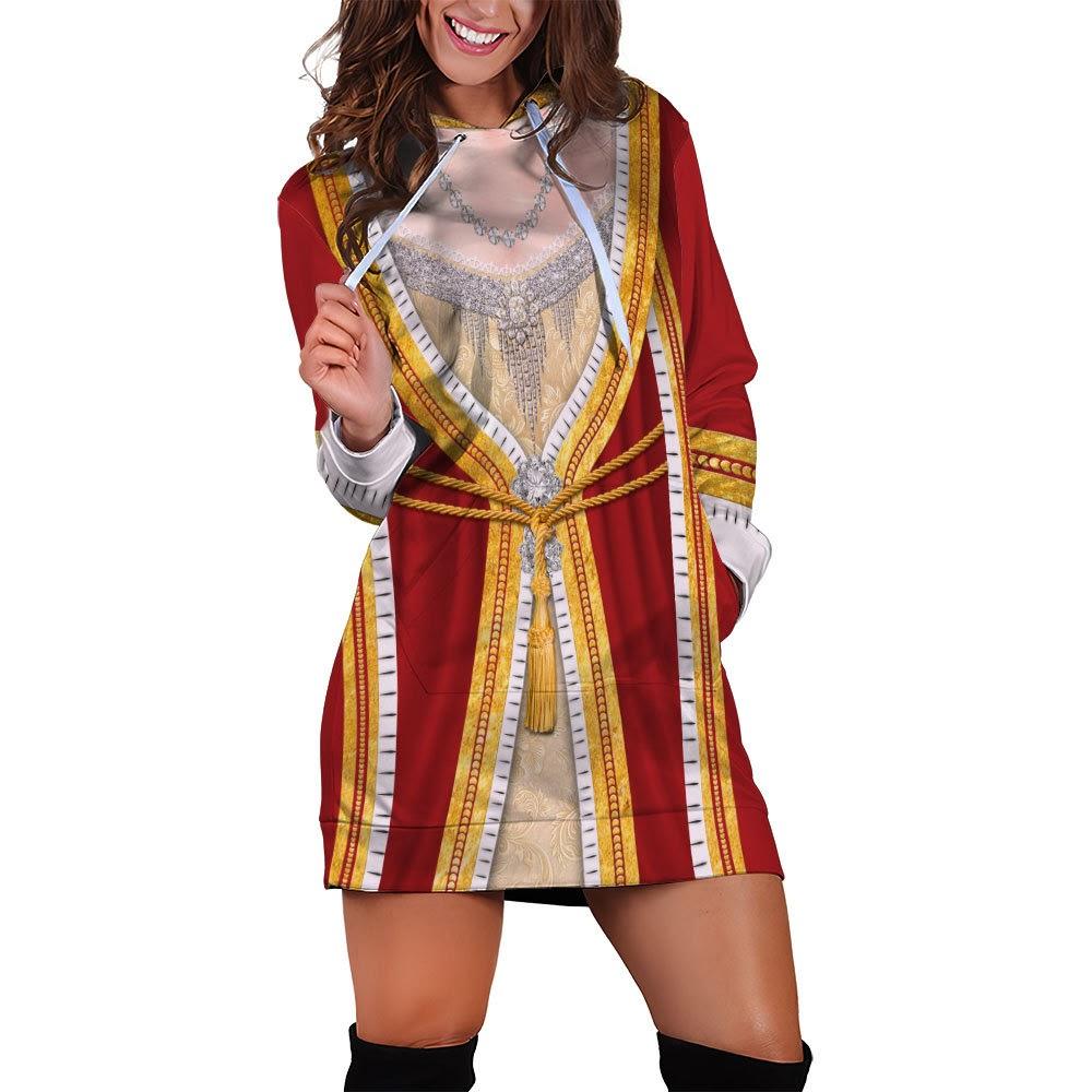 Queen Victoria Dress Hoodie / Xs Dr003