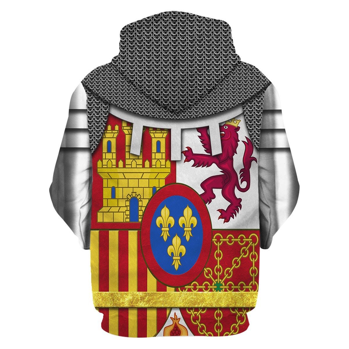 Coat Of Arms Of Spain Fleece Zip Hoodie