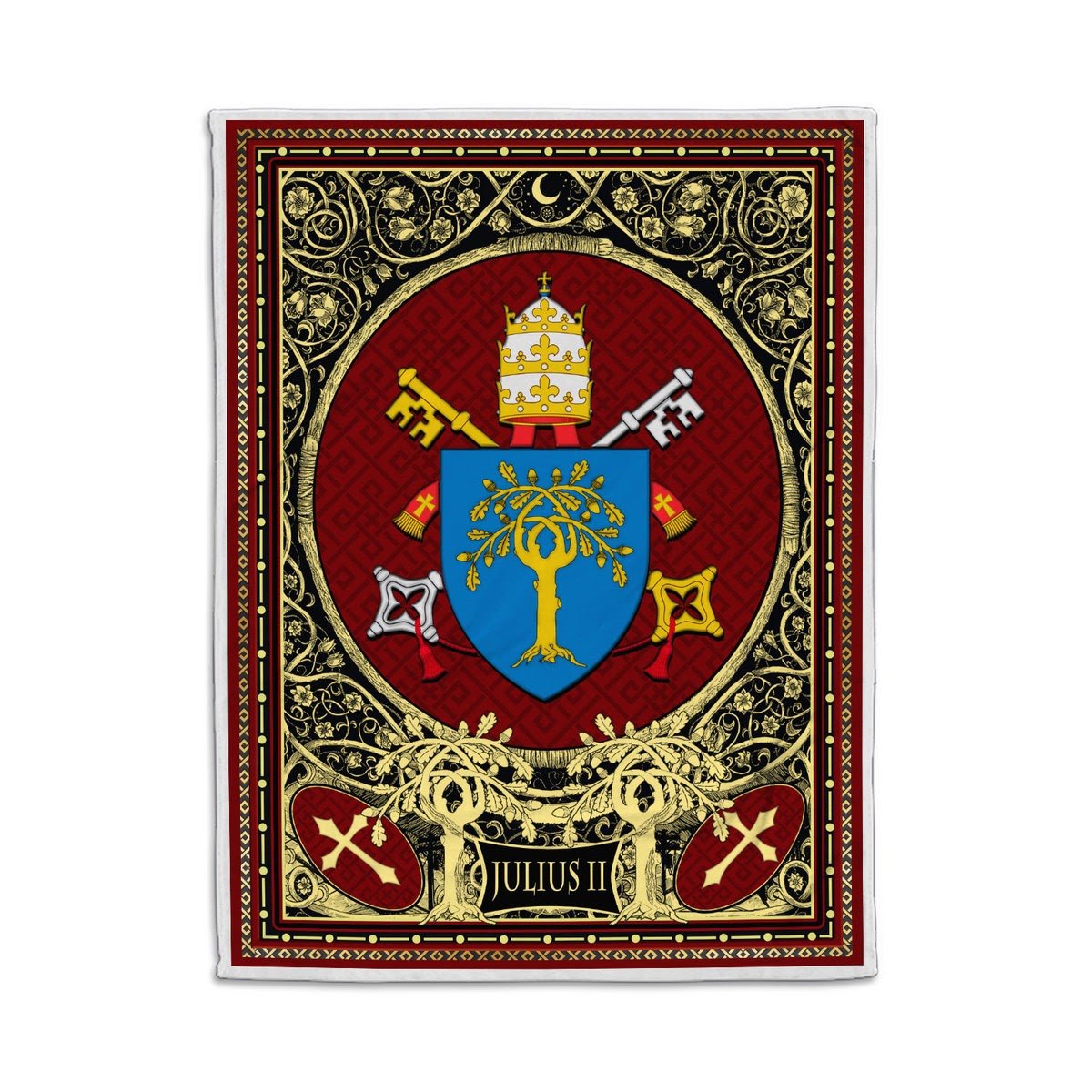 Julius II Coat Of Arms Blanket