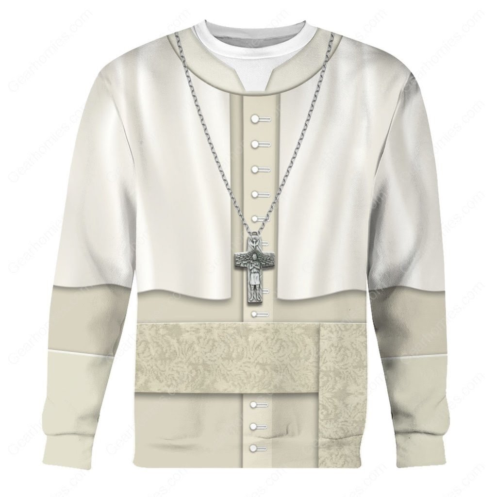Tracksuit Tops Pullover Sweatshirt Pope Francis's Everyday Attire 3D Apparel