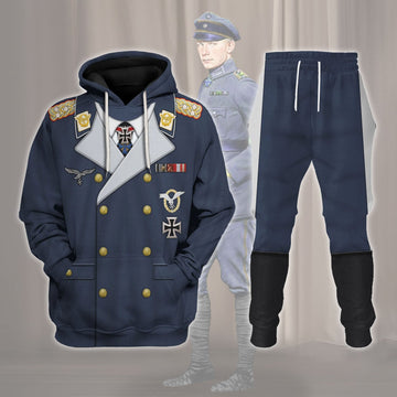 Customspig Ernst Udet German Pilot WWI WWII Costume Hoodie Sweatshirt T-Shirt Tracksuit