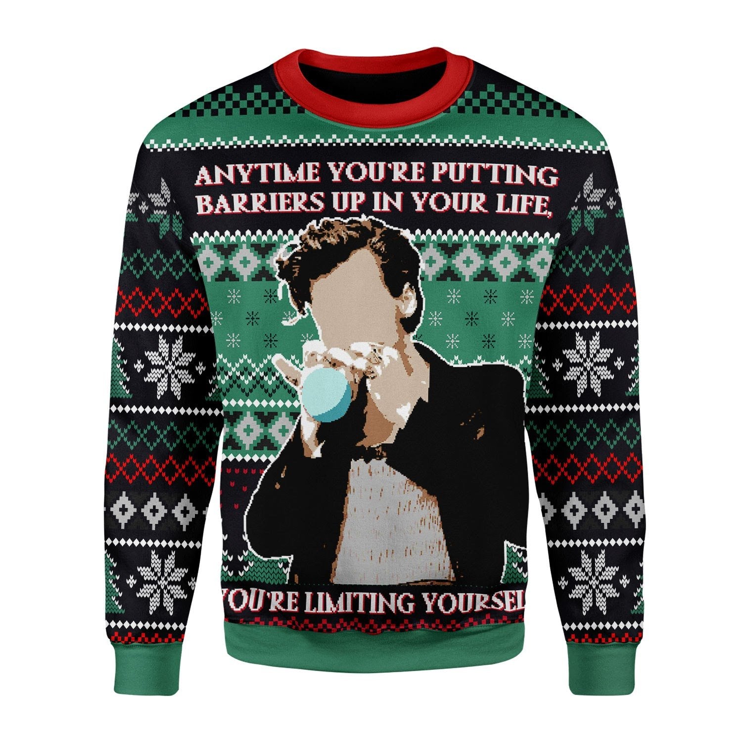 Customspig Christmas Sweater Harry Styles Vouge Cover 3D Apparel
