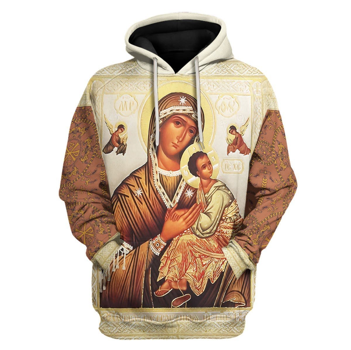 Customspig Tops Pullover Sweatshirt Our Lady of Vladimir 3D Apparel 3D Apparel