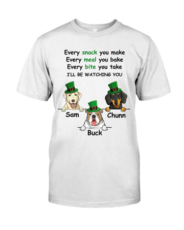 Customized Dogs Photo 2D T-Shirt  Every Snack You Make