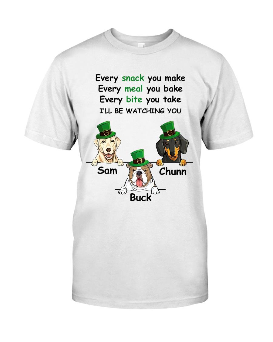 Customized Dogs Photo 2D T-Shirt  Every Snack You Make