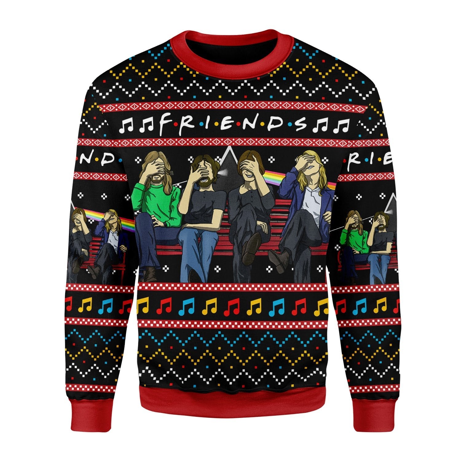 Customspig Christmas Sweater Friends Christmas 3D Apparel