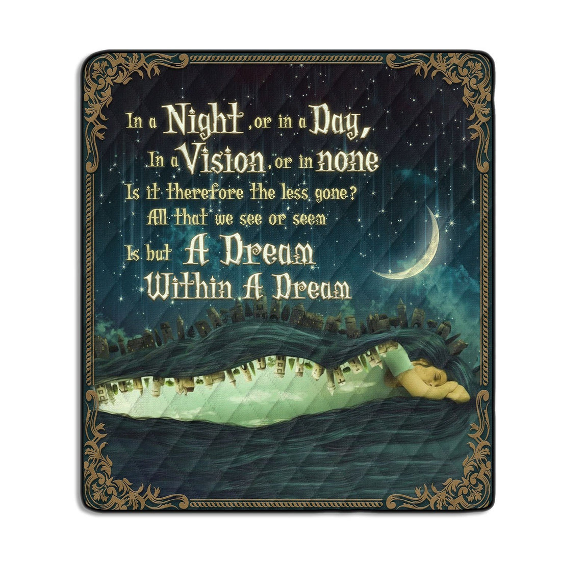 A Dream Within Edgar Allan Poe Quilt Qm1557