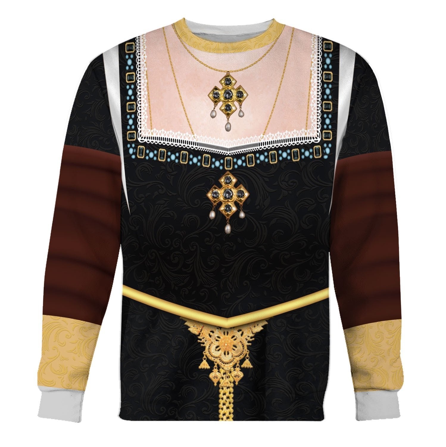 Catherine Of Aragon Queen England Long Sleeves / S Qm513