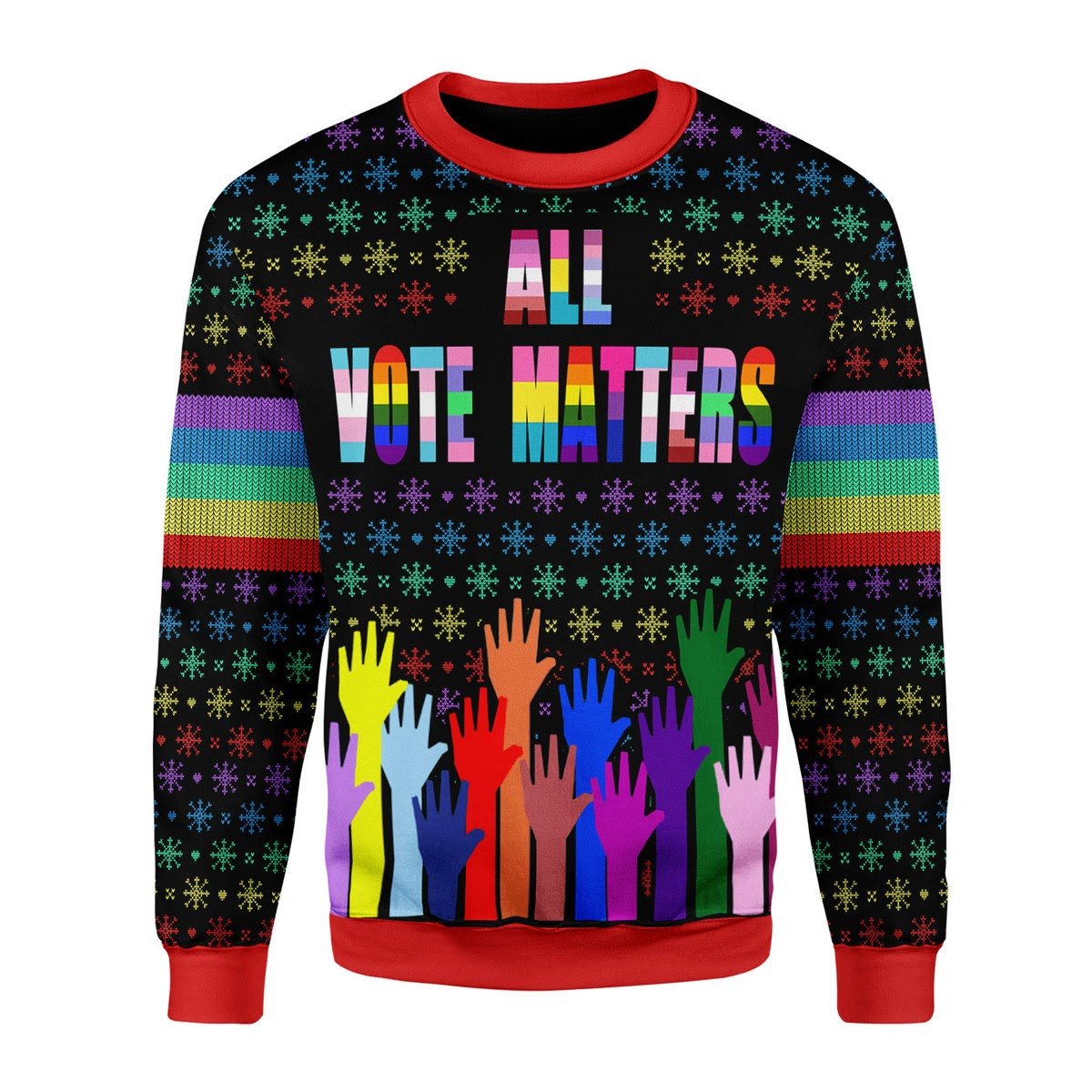 Customspig Christmas Sweater All Vote Matters 3D Apparel