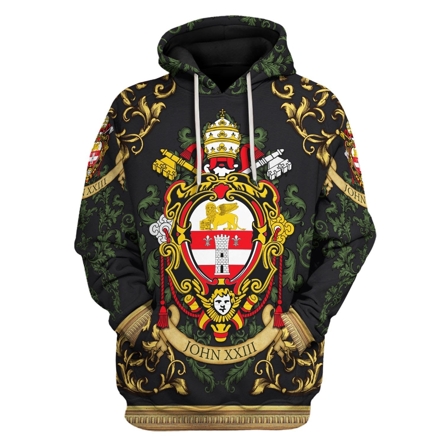 Customspig Unisex Tops Pullover Sweatshirt John XXIII Coat Of Arms 3D Apparel