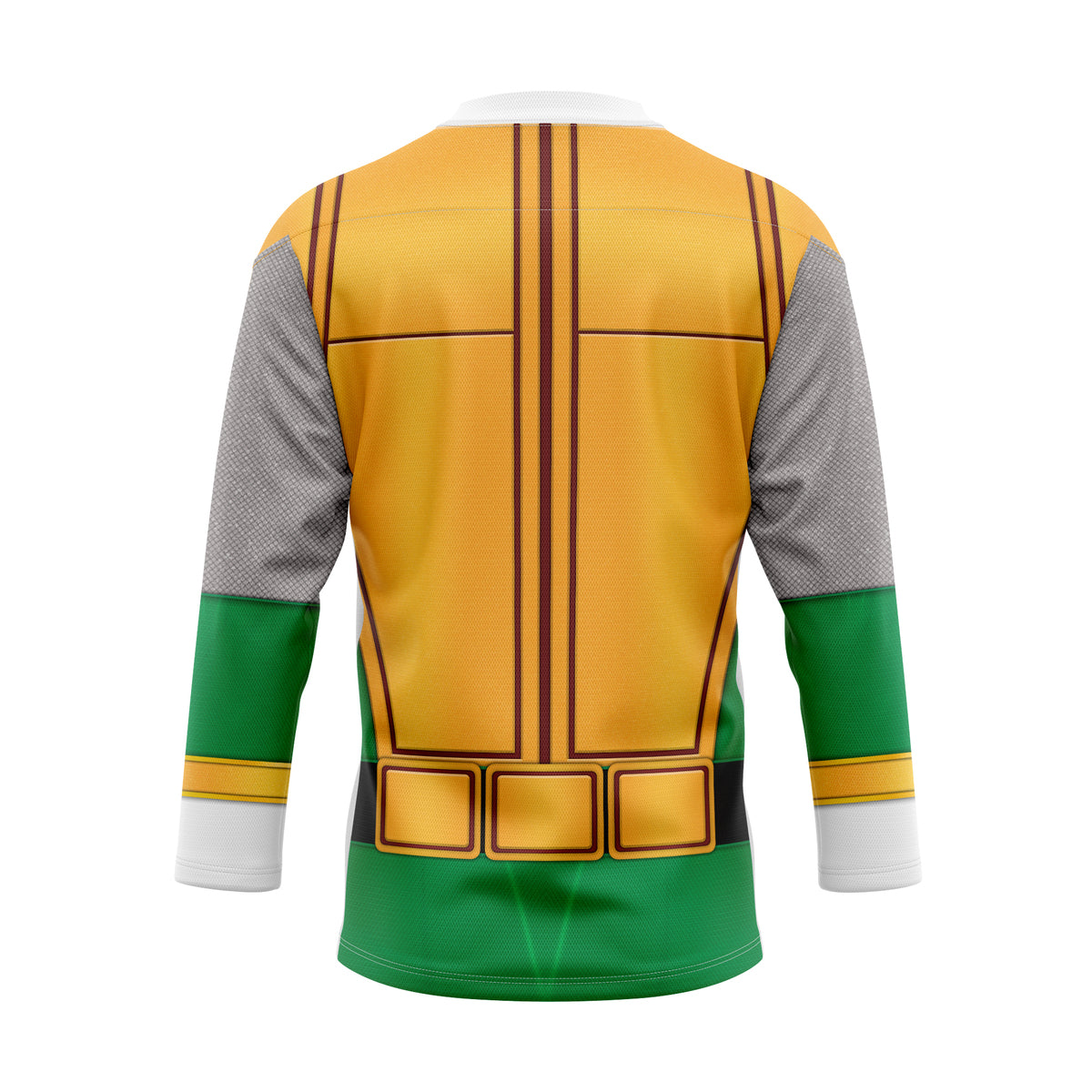 HumansBold Power Rangers Ninja Storm Green Samurai Ranger Hockey Jersey