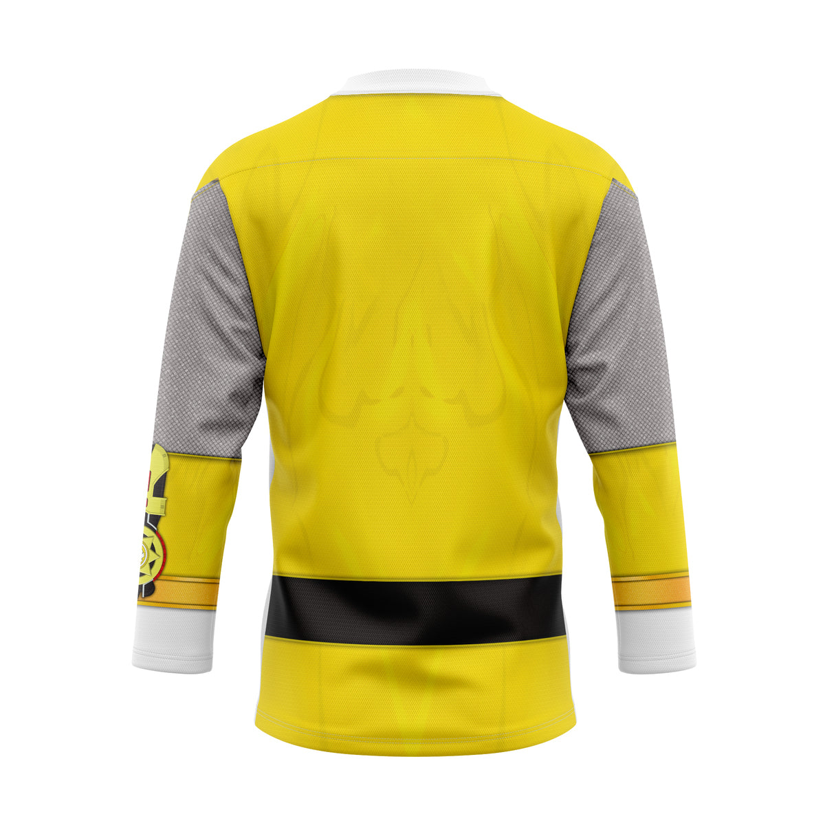 HumansBold Power Rangers Ninja Storm Yellow Ranger Hockey Jersey