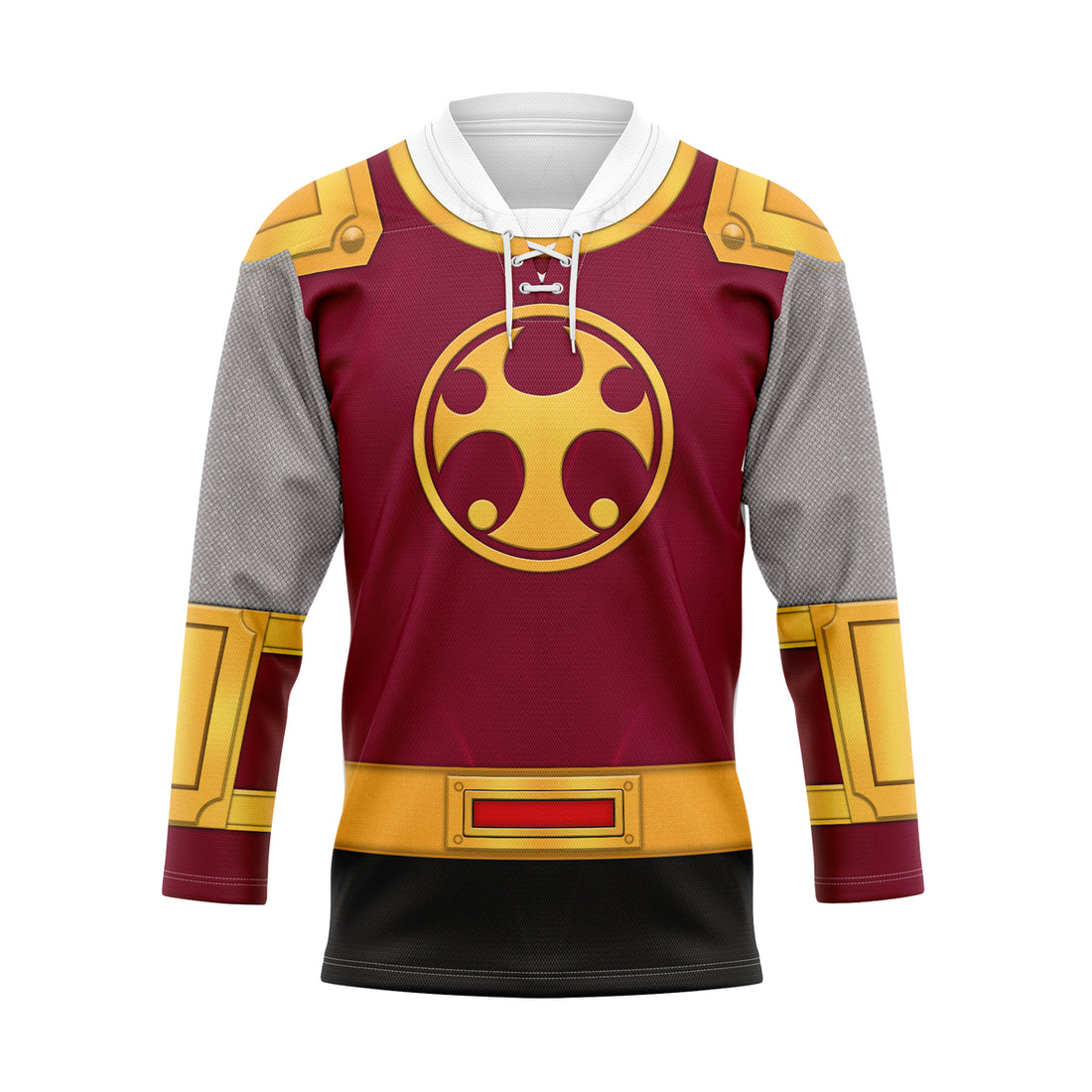 HumansBold Power Rangers Ninja Storm Crimson Ranger Hockey Jersey