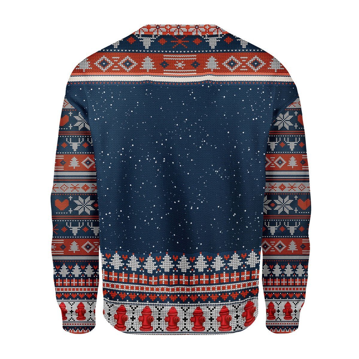 Gearhomies Christmas Unisex Sweater Firefighter Presents Ugly Christmas 3D Apparel