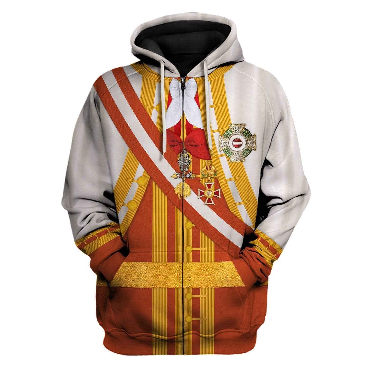 Leopold Ii Holy Roman Emperor Fleece Zip Hoodie / S Qm1622