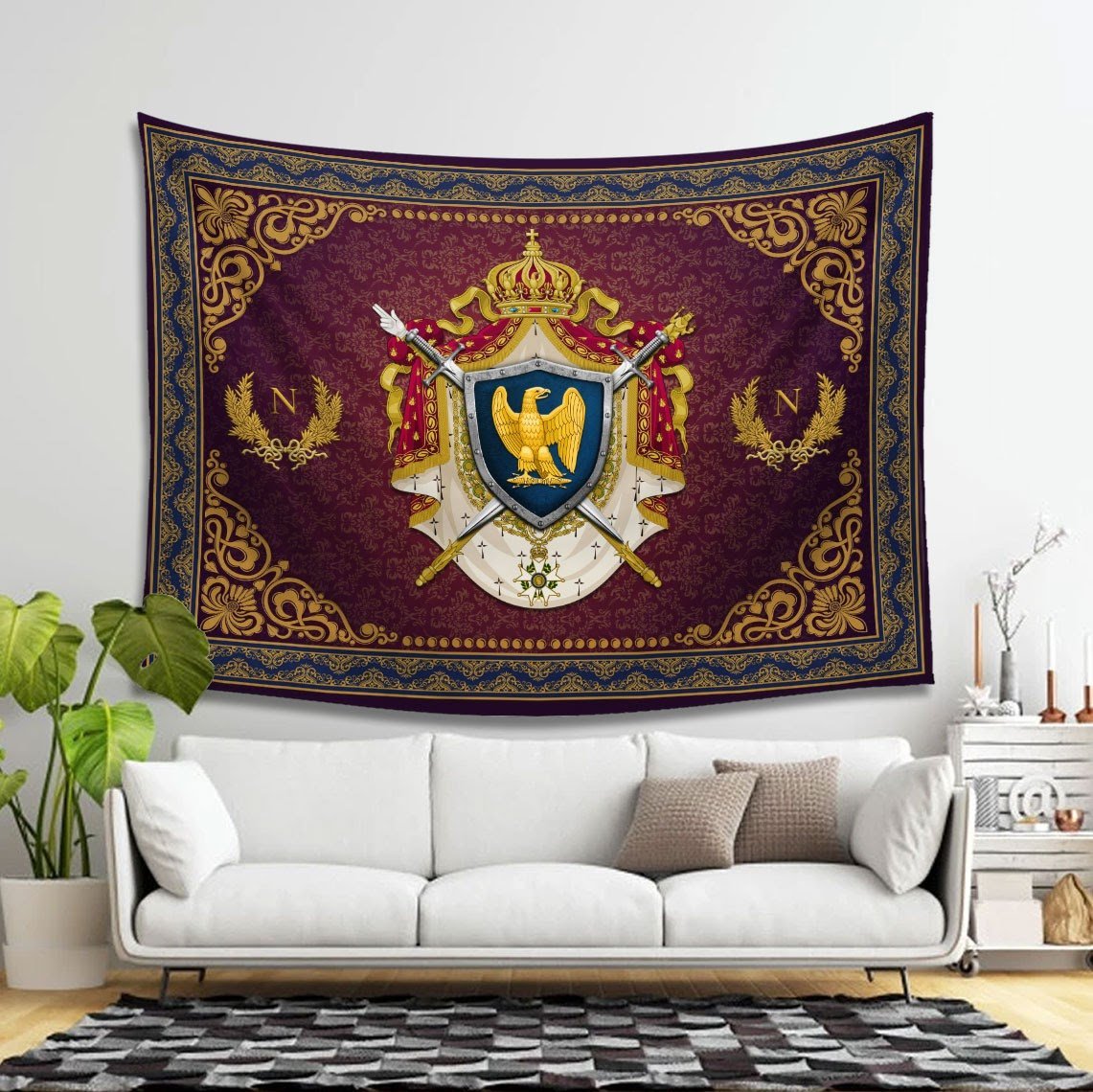 Napoleon Bonaparte Tapestry - 4 Holes / S (27.6 X 39.4 Inches 2.3 3.2 Feet) Qm1439