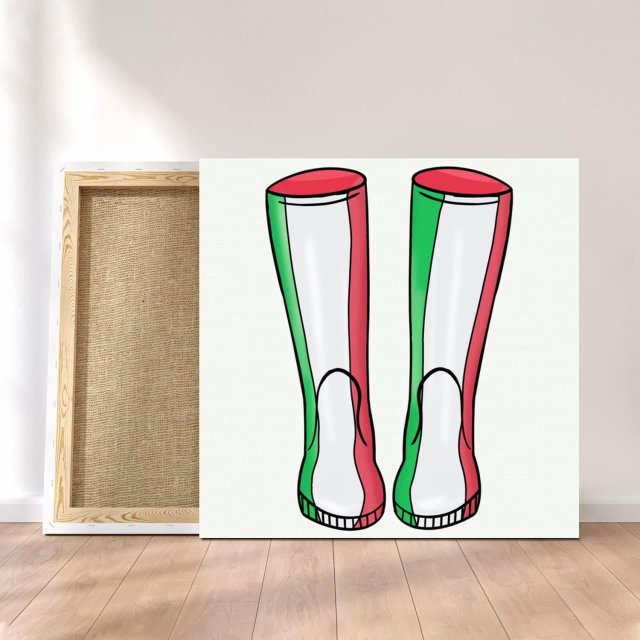 Customized Canvas Poster Wall Art Italy Boots Style