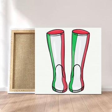 Customized Canvas Poster Wall Art Italy Boots Style