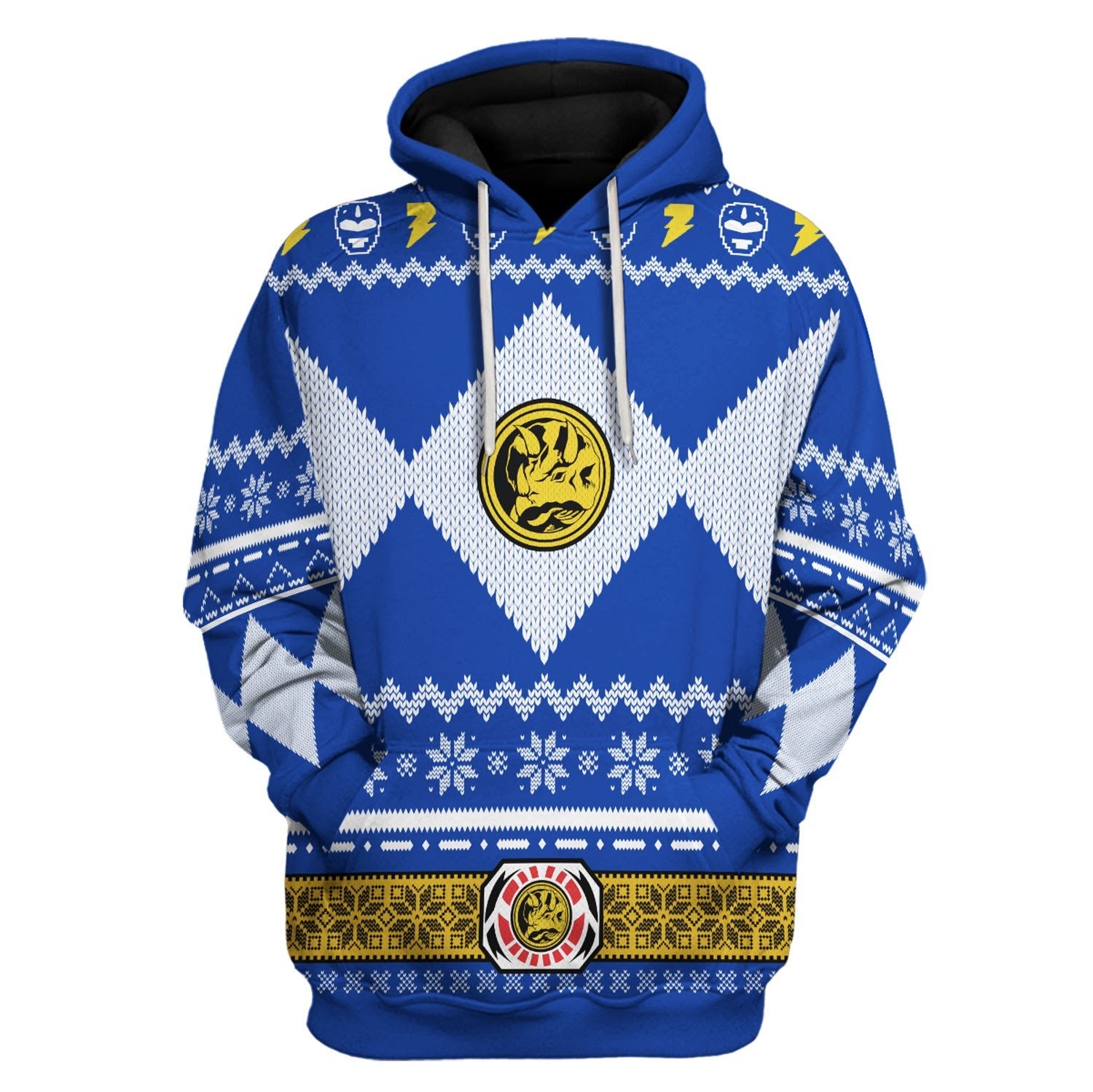 HumansBold Blue Power Rangers Tops