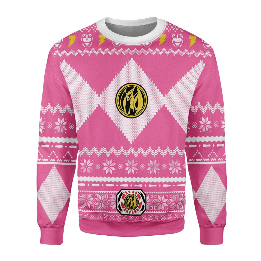 HumansBold Pink Power Rangers Tops