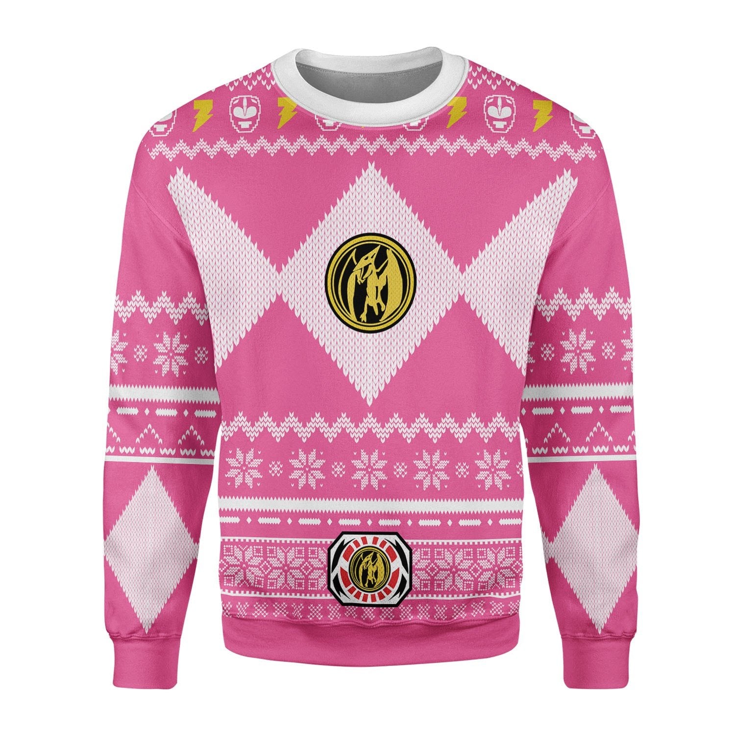 HumansBold Pink Power Rangers Tops