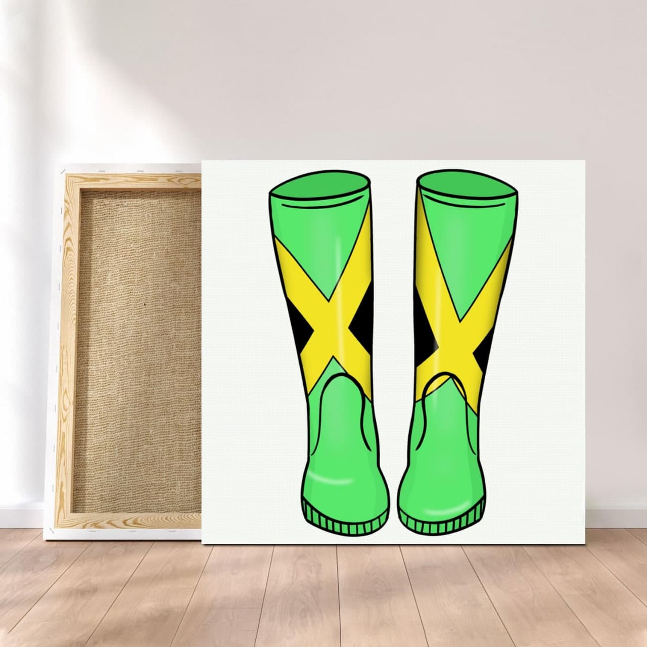 Customized Canvas Poster Wall Art Jamaica Boots Style