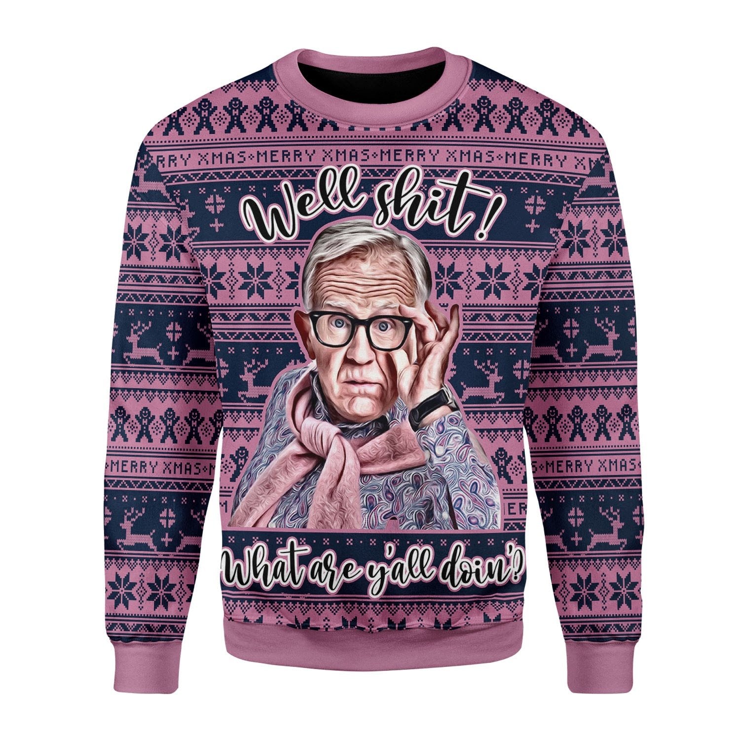 Customspig Christmas Sweater Well Shit 3D Apparel