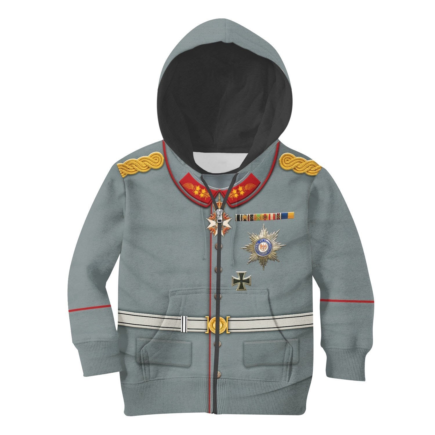 Wilhelm II King of German Kid Zip Hoodie