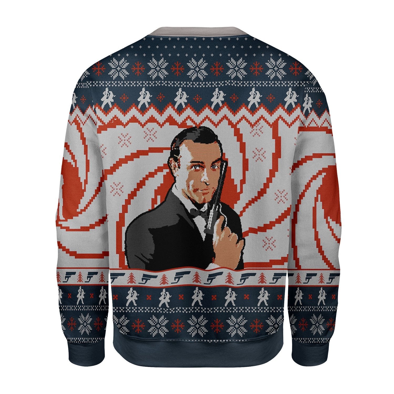 Customspig Christmas Sweater Sean Connery 3D Apparel