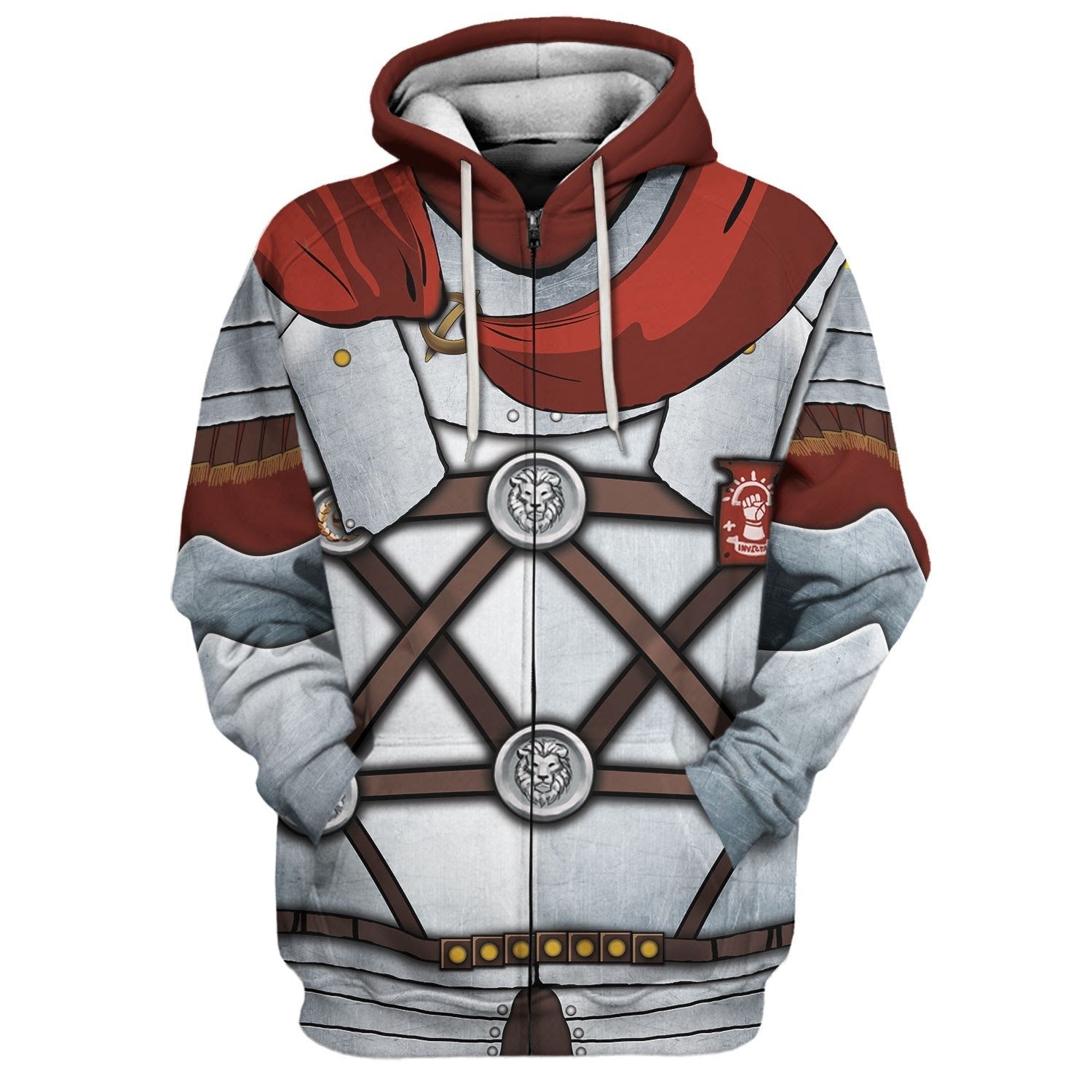 Roman Centurion Costume Zip Fleece Hoodie / S Qm497