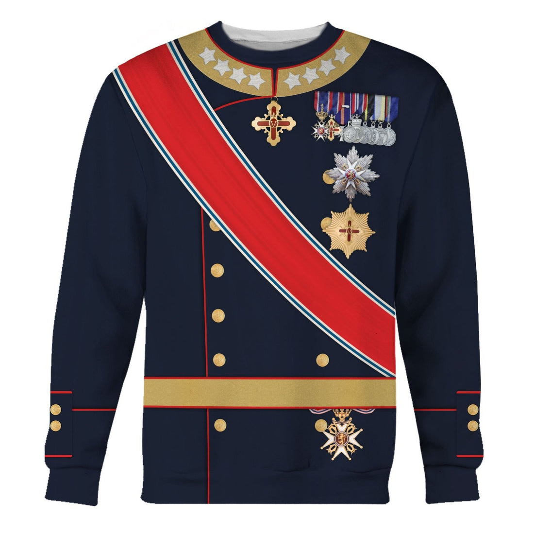 Harald V Of Norway Fleece Hoodie / S Qm871