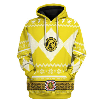HumansBold Yellow Power Rangers Tops
