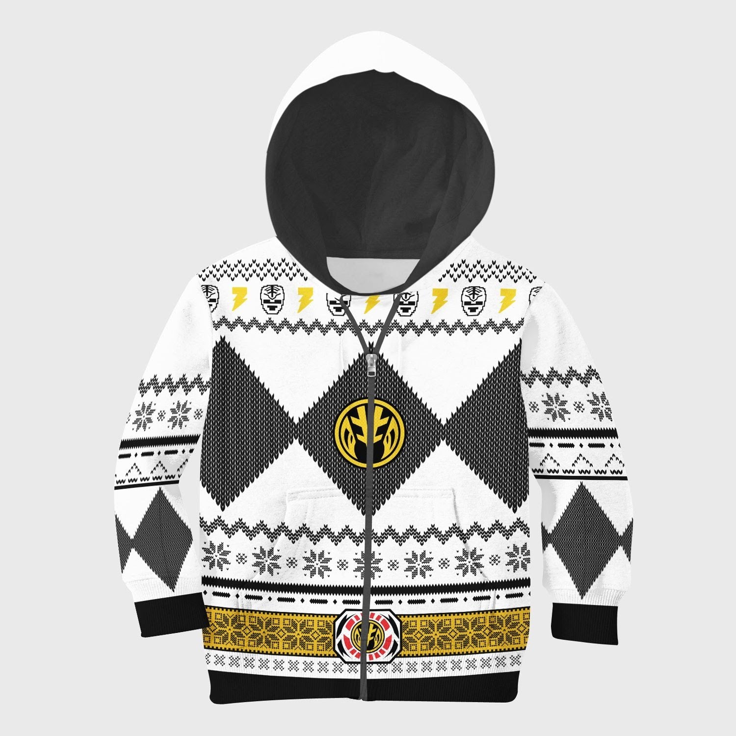 Gearhomies Kid Zip Hoodie Kid White Mighty