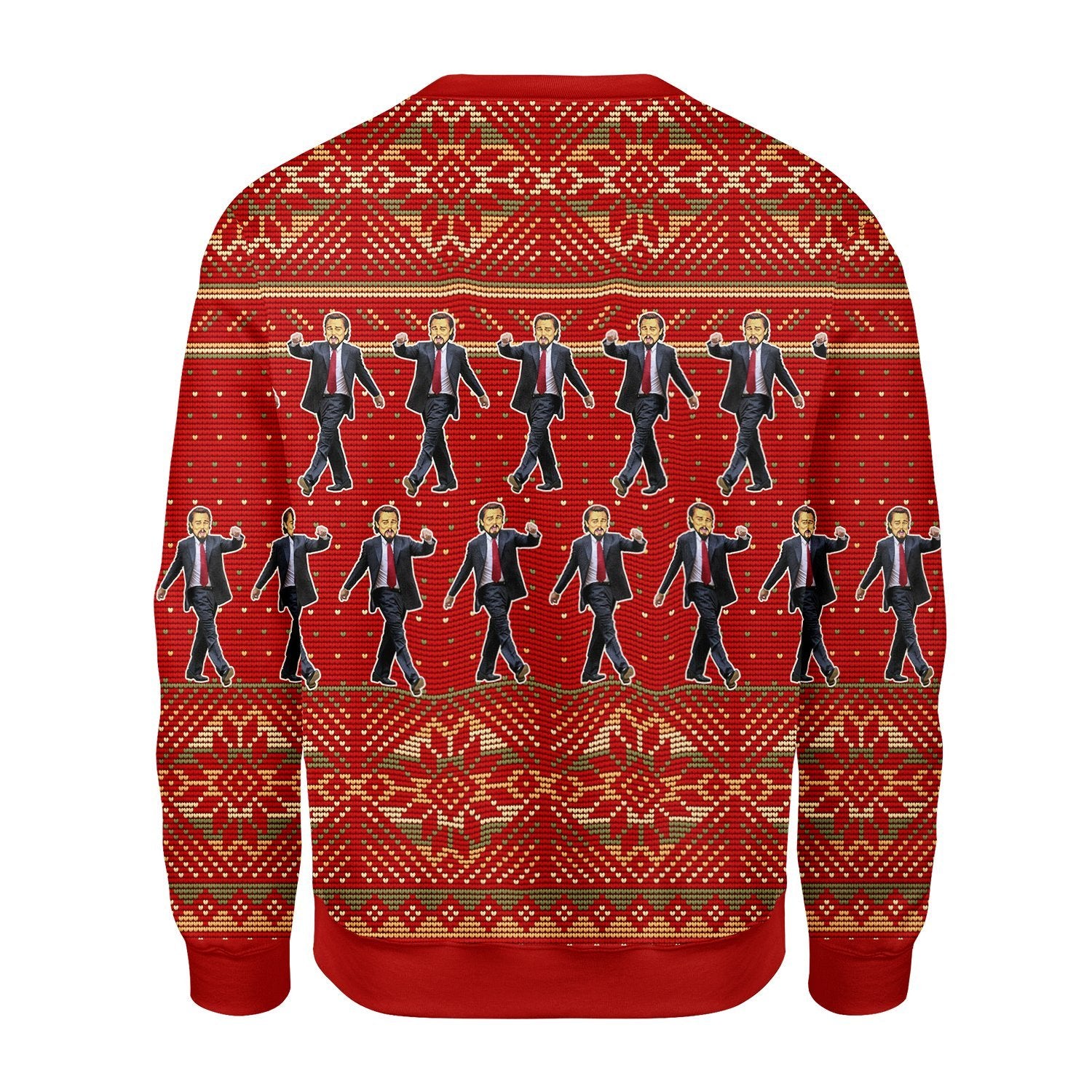 Gearhomies Christmas Unisex Sweater Leonadicardo Ugly Christmas 3D Apparel