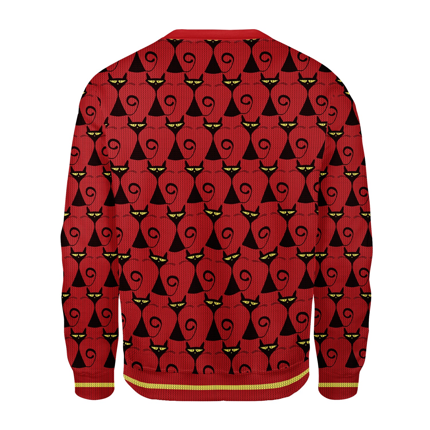 Customspig Christmas Sweater Black Cat 3D Apparel