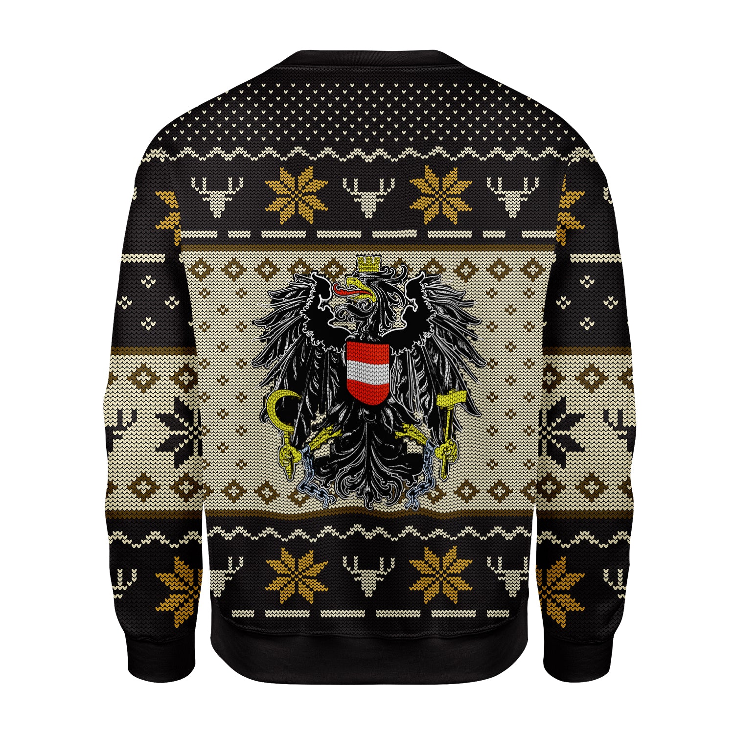 Customspig Christmas Sweater Austria Coat of Arms 3D Apparel