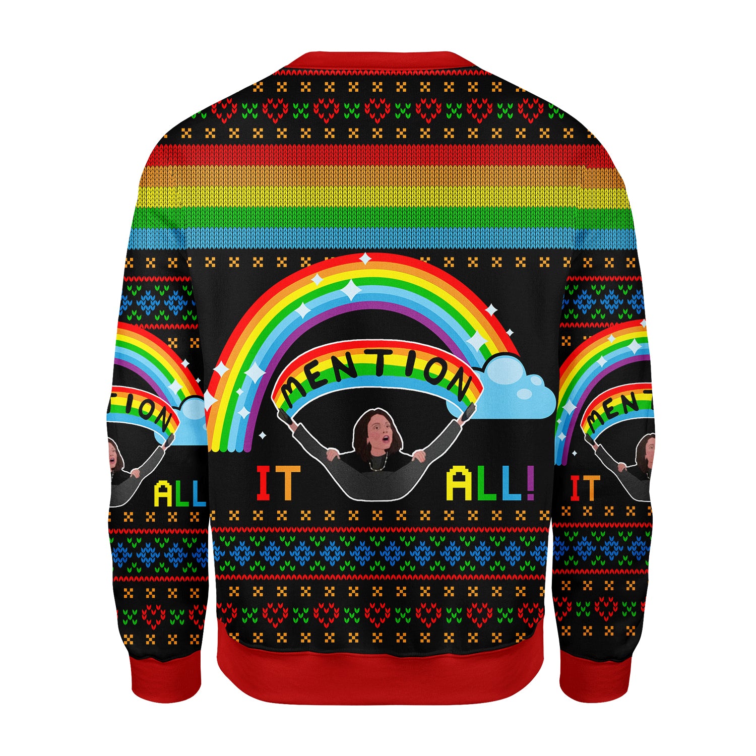 Customspig Christmas Sweater All I Want For Chirsmas 3D Apparel
