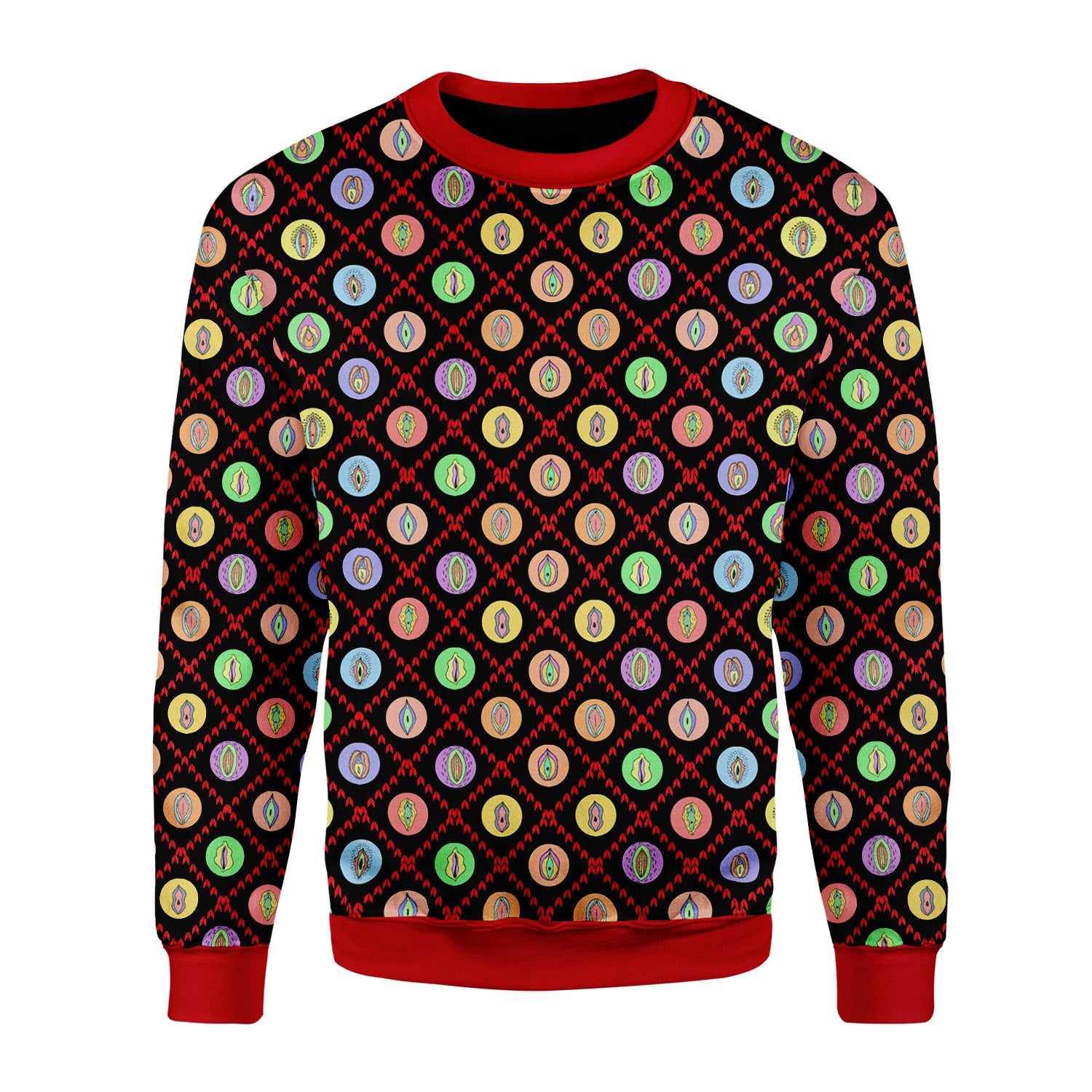 Customspig Christmas Sweater Vagina 3D Apparel