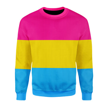 Customspig Christmas Sweater Pansexual Pride Flag 3D Apparel