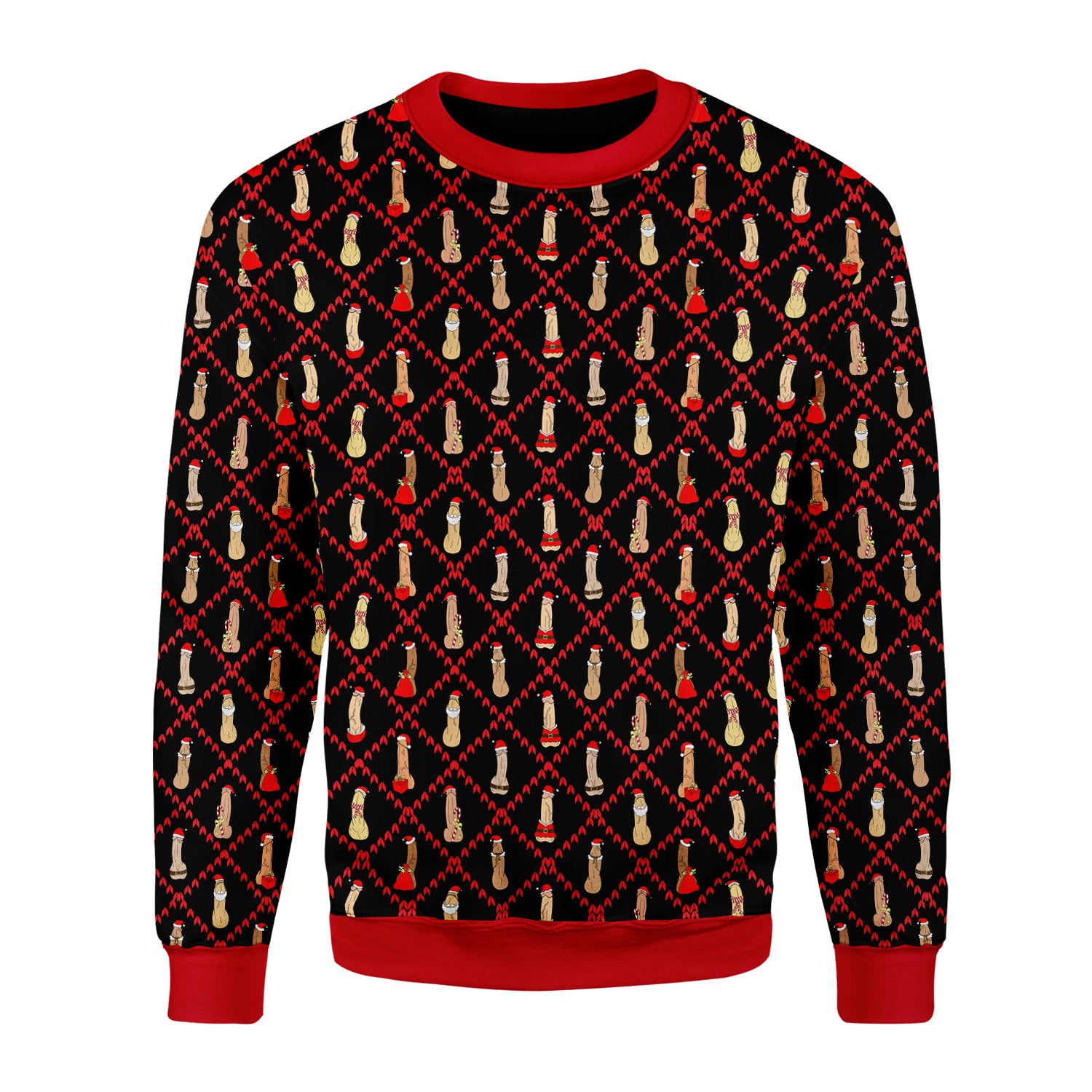 Customspig Christmas Sweater Big Dicks Santa 3D Apparel