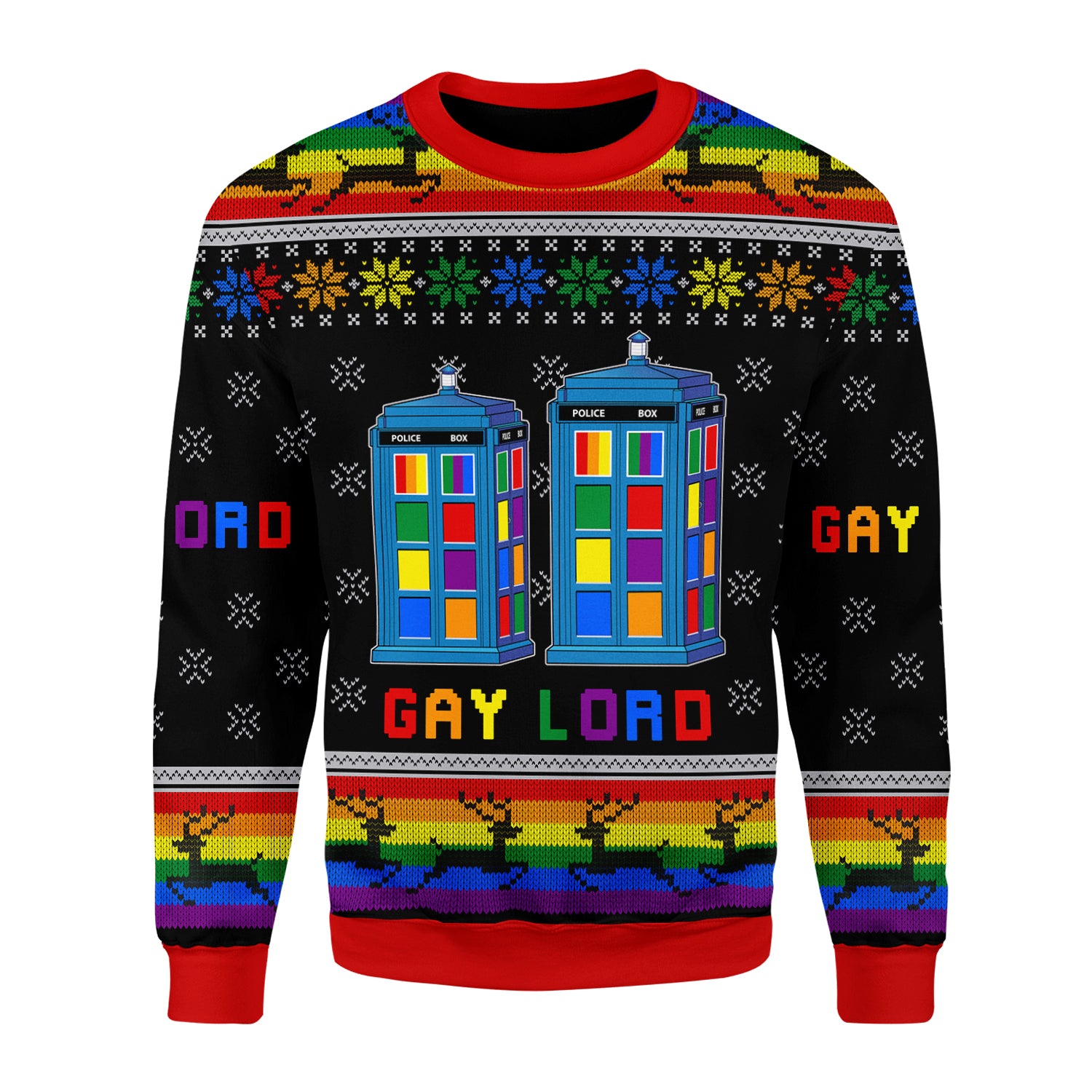 Customspig Christmas Sweater Gay Lord 3D Apparel