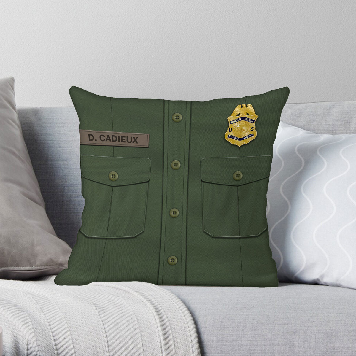 United States Border Patrol Pillow Cover