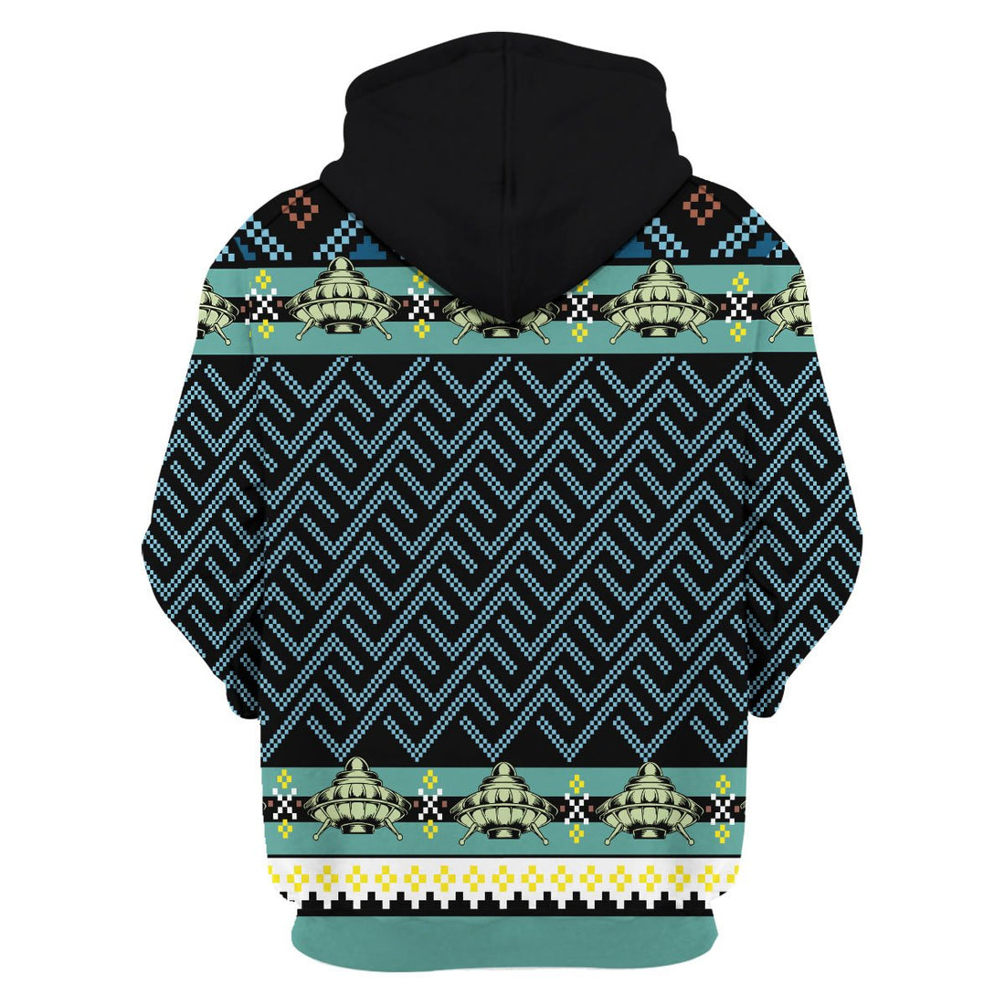 HumansBold Unisex Hoodie Holographic Alien & Sasquatch But Stuff 3D Apparel