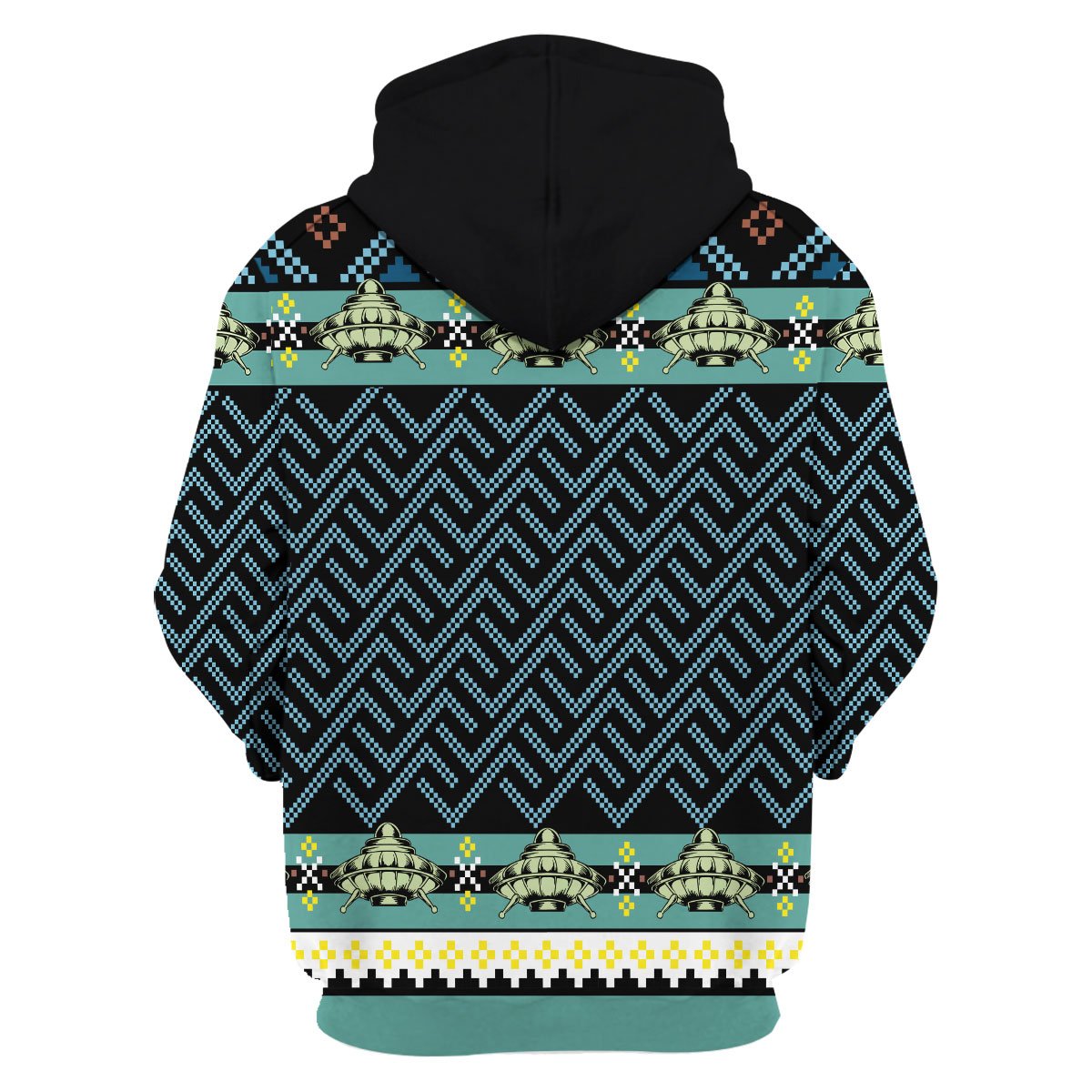 HumansBold Unisex Hoodie Holographic Alien & Sasquatch But Stuff 3D Apparel