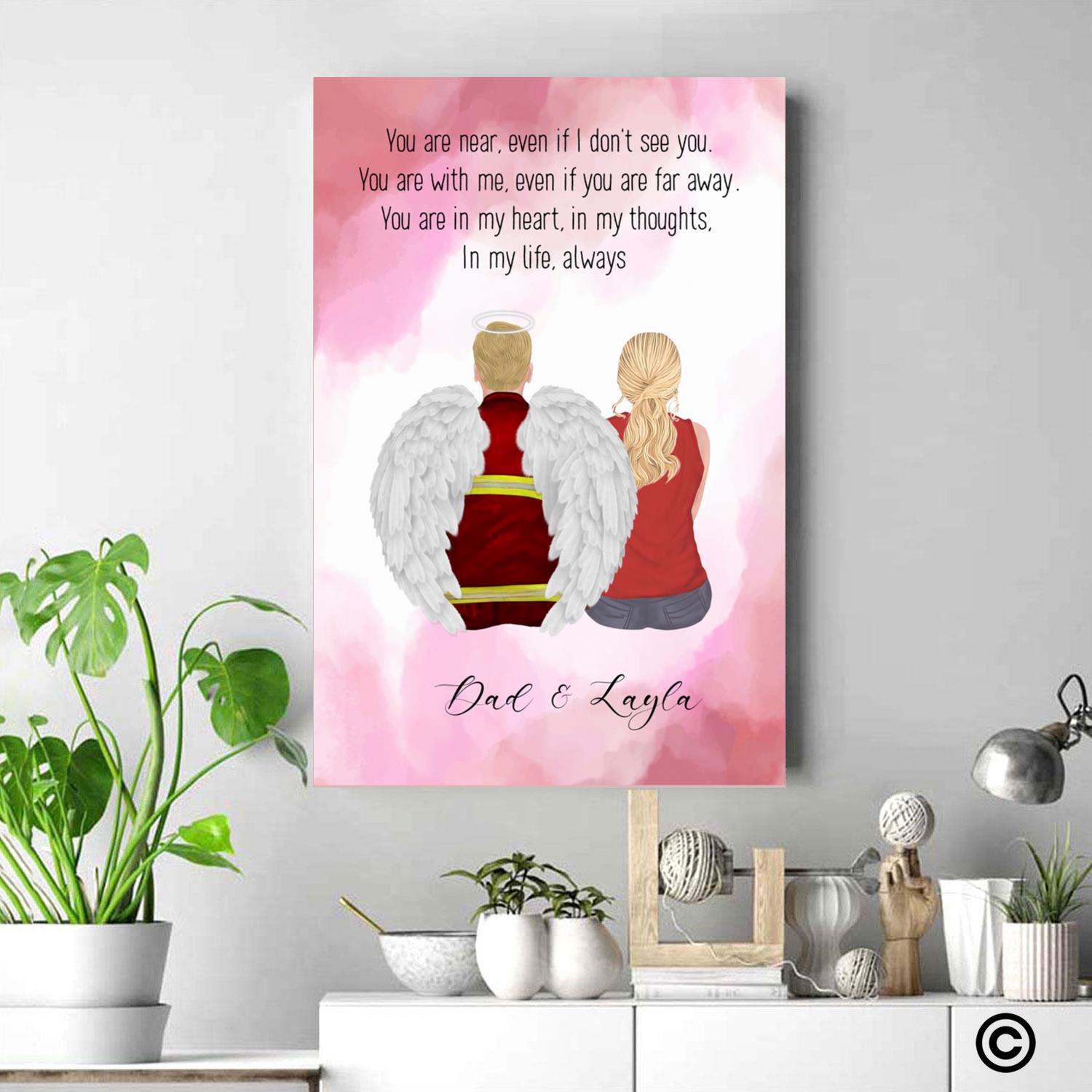 MM-C005 Customized Canvas-You Are In My Heart In My Thoughts In My Life Always