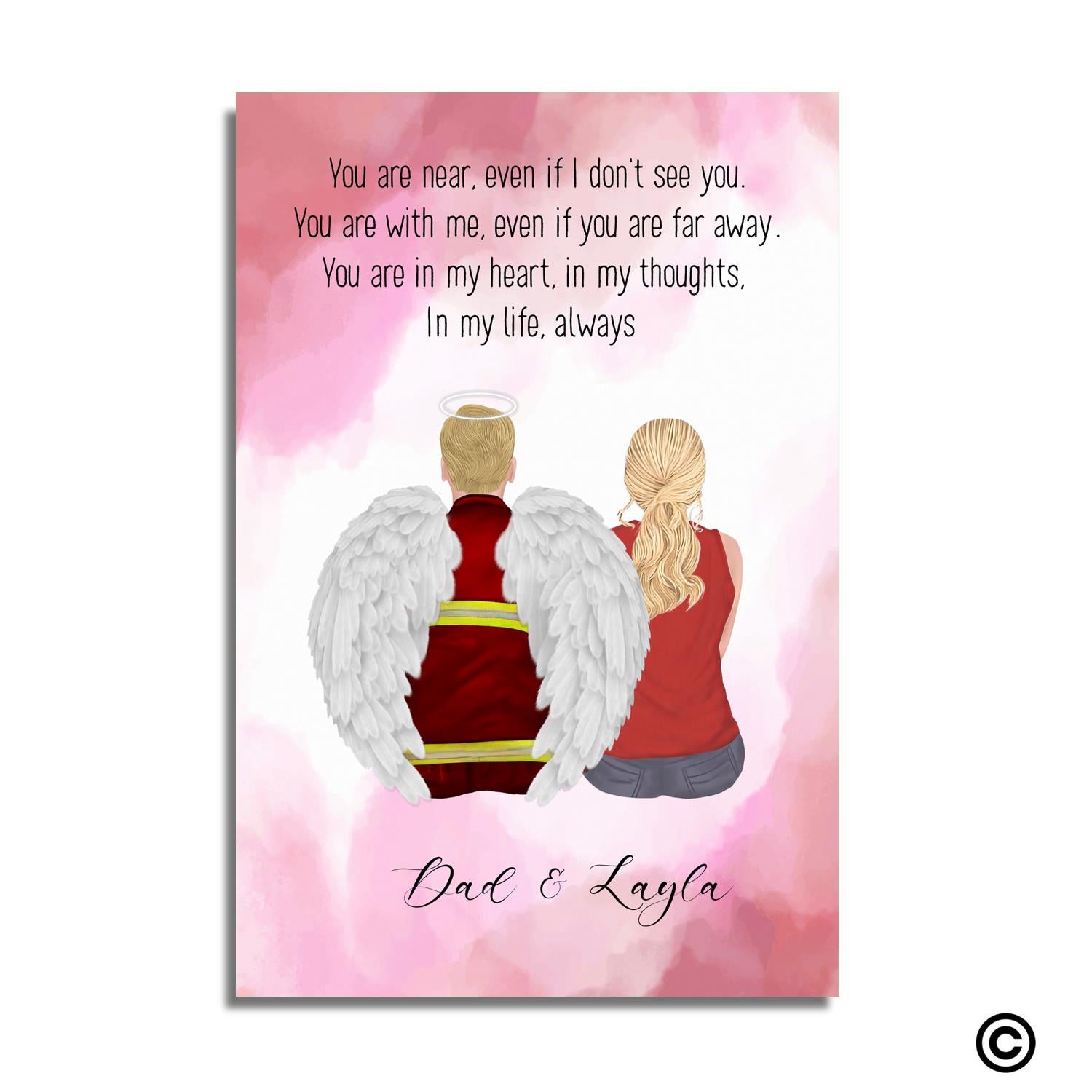 MM-C005 Customized Canvas-You Are In My Heart In My Thoughts In My Life Always