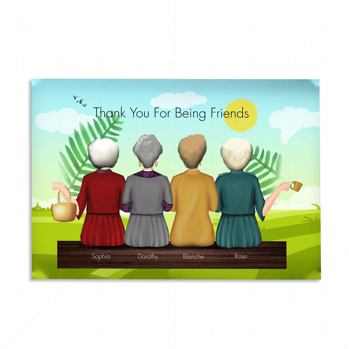 Customized Digital File - Thank You For Being Friends